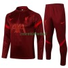 Liverpool Ensemble Sweat d'Entraînement Quarter-Zip 22-23 Rouge Pour Enfant